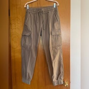 TNA Tan Track Joggers with Elastic Waistband